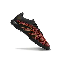 Chuteira Society Adidas Predator Elite TF Preto e Vermelho - imagem 2