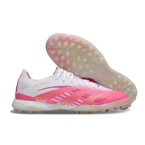 Chuteira Society Adidas Predator Elite TF Rosa e Branco