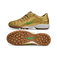 Chuteira Society Nike Total 90 TF Dourado e Verde - imagem 6