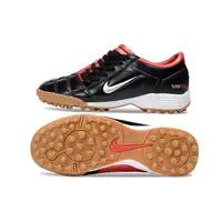 Chuteira Society Nike Total 90 TF Preto e Vermelho - imagem 2