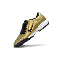 Chuteira Society Nike Total 90 TF Dourado e Preto - imagem 2