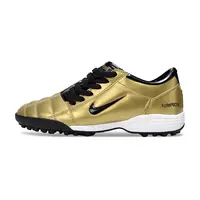 Chuteira Society Nike Total 90 TF Dourado e Preto - imagem 1
