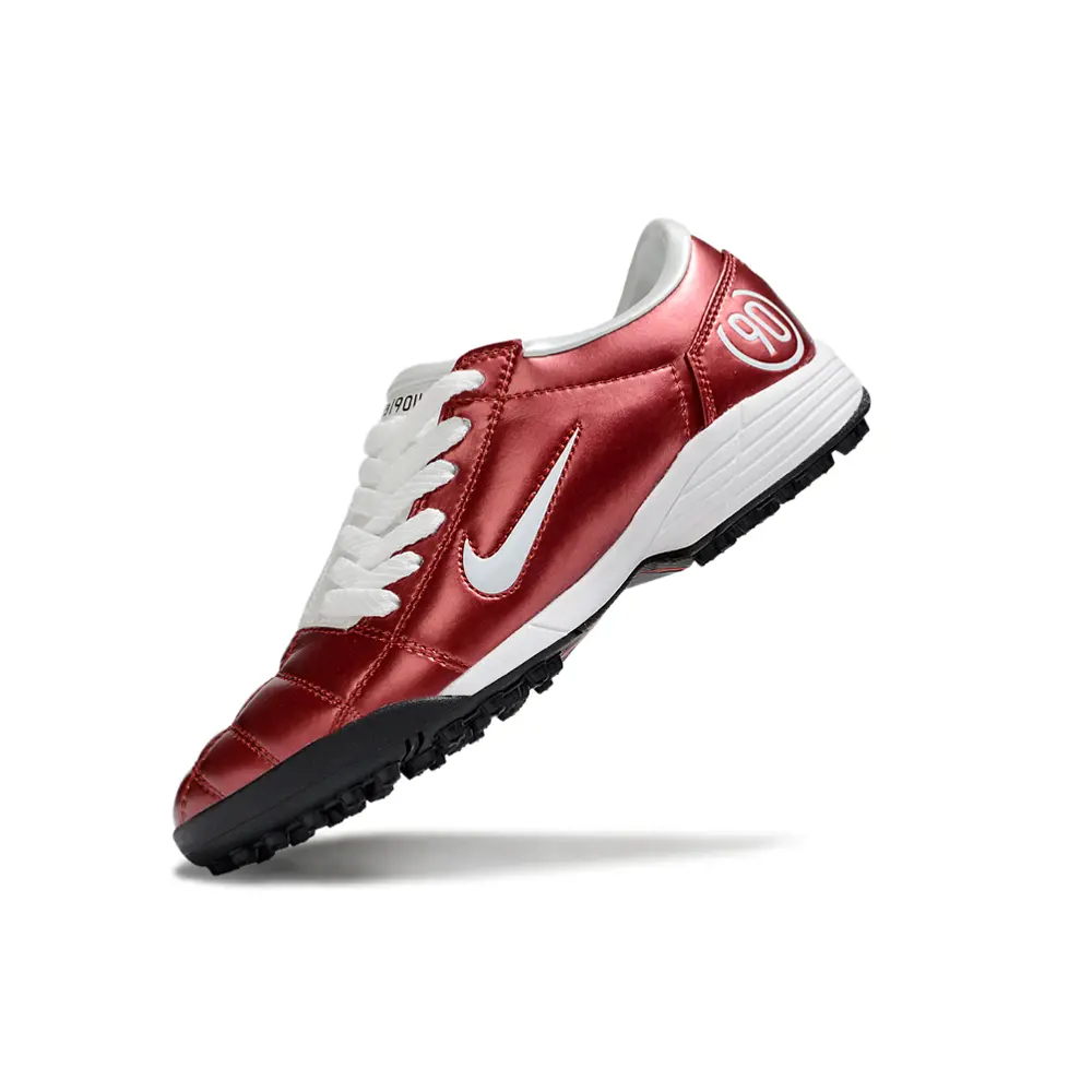 Chuteira Society Nike Total 90 TF Vermelho e Branco