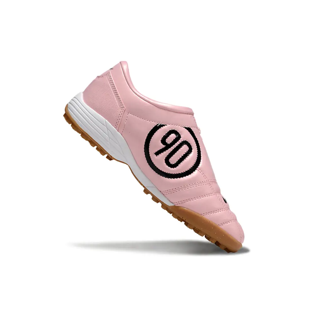 Chuteira Society Nike Total 90 TF Rosa e Branco