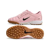 Chuteira Society Nike Total 90 TF Rosa e Branco - imagem 2