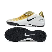 Chuteira Society Nike Total 90 TF Dourado e Branco - imagem 3