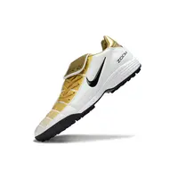 Chuteira Society Nike Total 90 TF Dourado e Branco - imagem 4