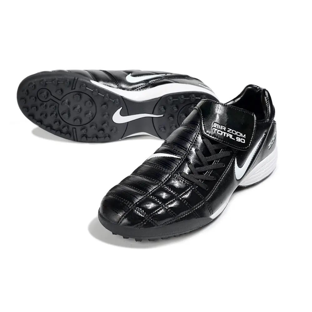 Chuteira Society Nike Total 90 TF Preto e Branco