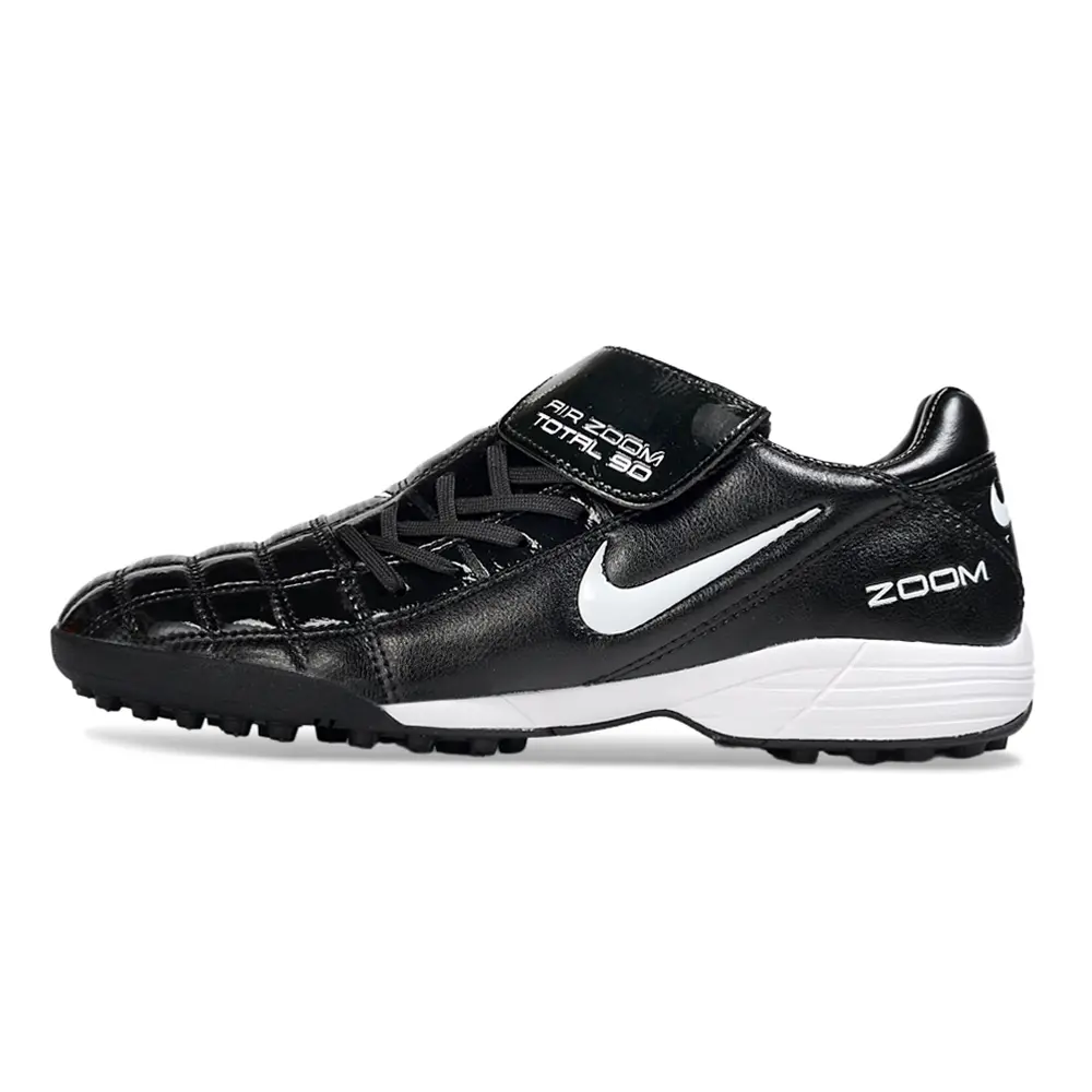 Chuteira Society Nike Total 90 TF Preto e Branco