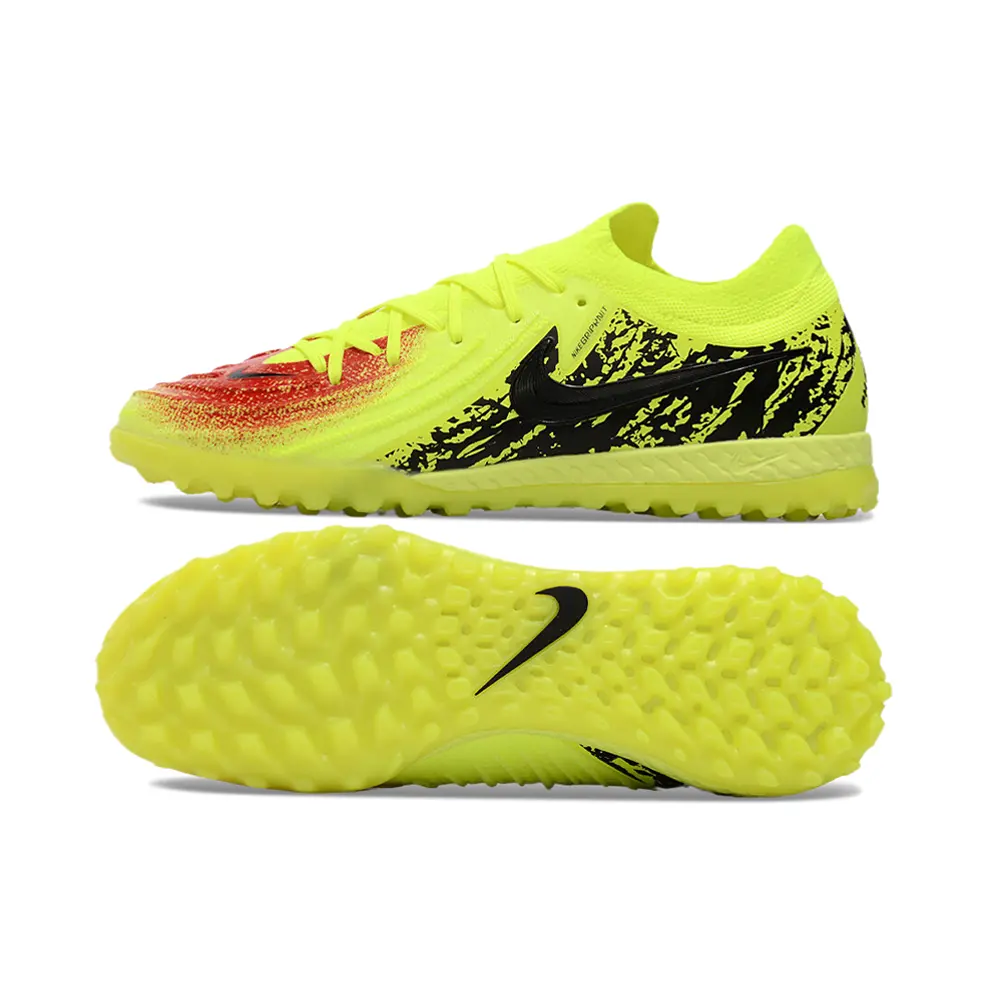 Chuteira Society Nike Phantom GX 2 Elite TF Amarelo, Vermelho e Preto