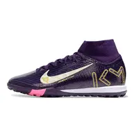 Chuteira Society Nike Air Zoom Mercurial Superfly 10 Elite FG Roxo e Dourado - imagem 1