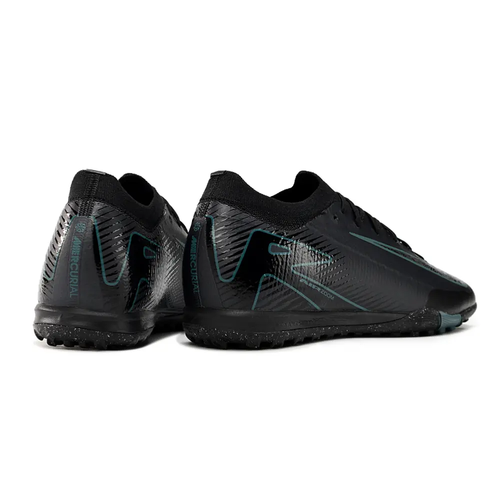 Chuteira Society Nike Air Zoom Mercurial Vapor 16 Elite TF Preto e Azul