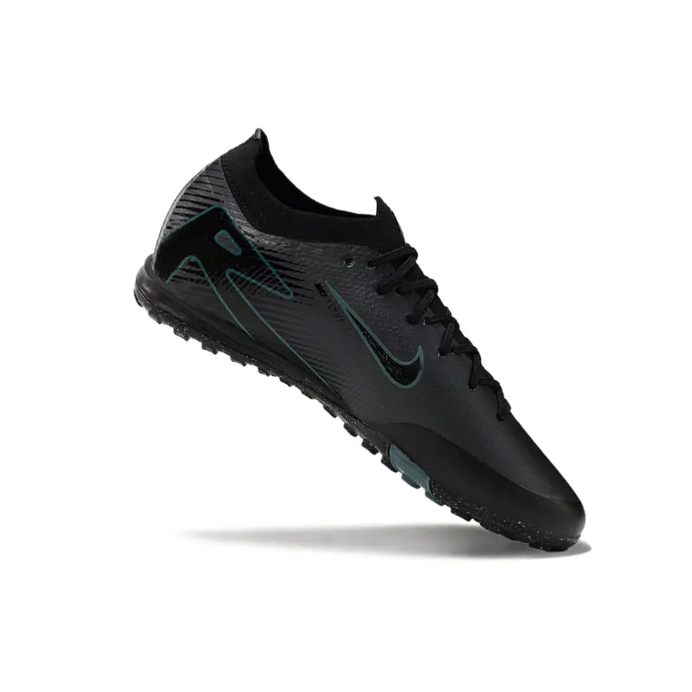 Chuteira Society Nike Air Zoom Mercurial Vapor 16 Elite TF Preto e Azul