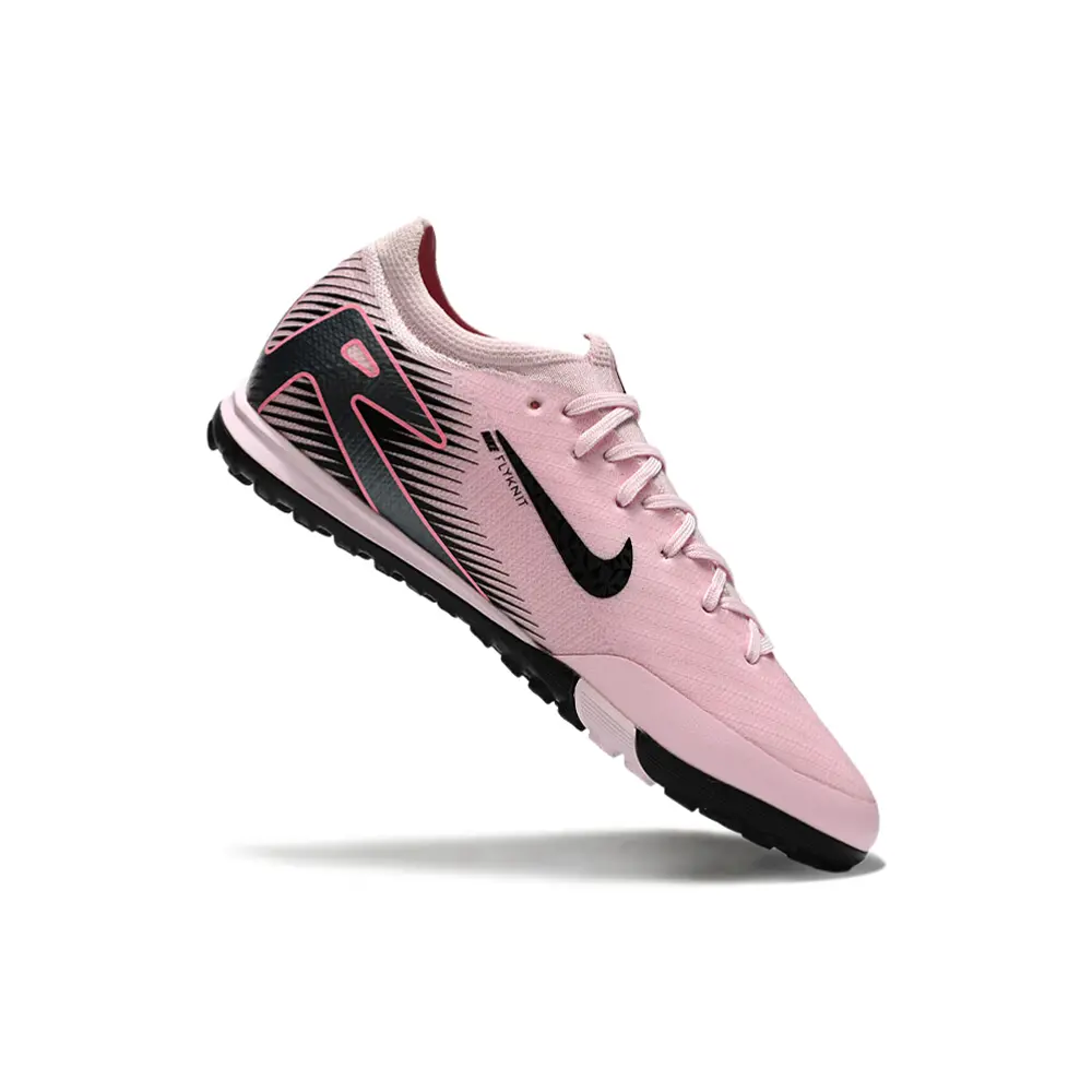 Chuteira Society Nike Air Zoom Mercurial Vapor 16 Elite TF Rosa e Preto
