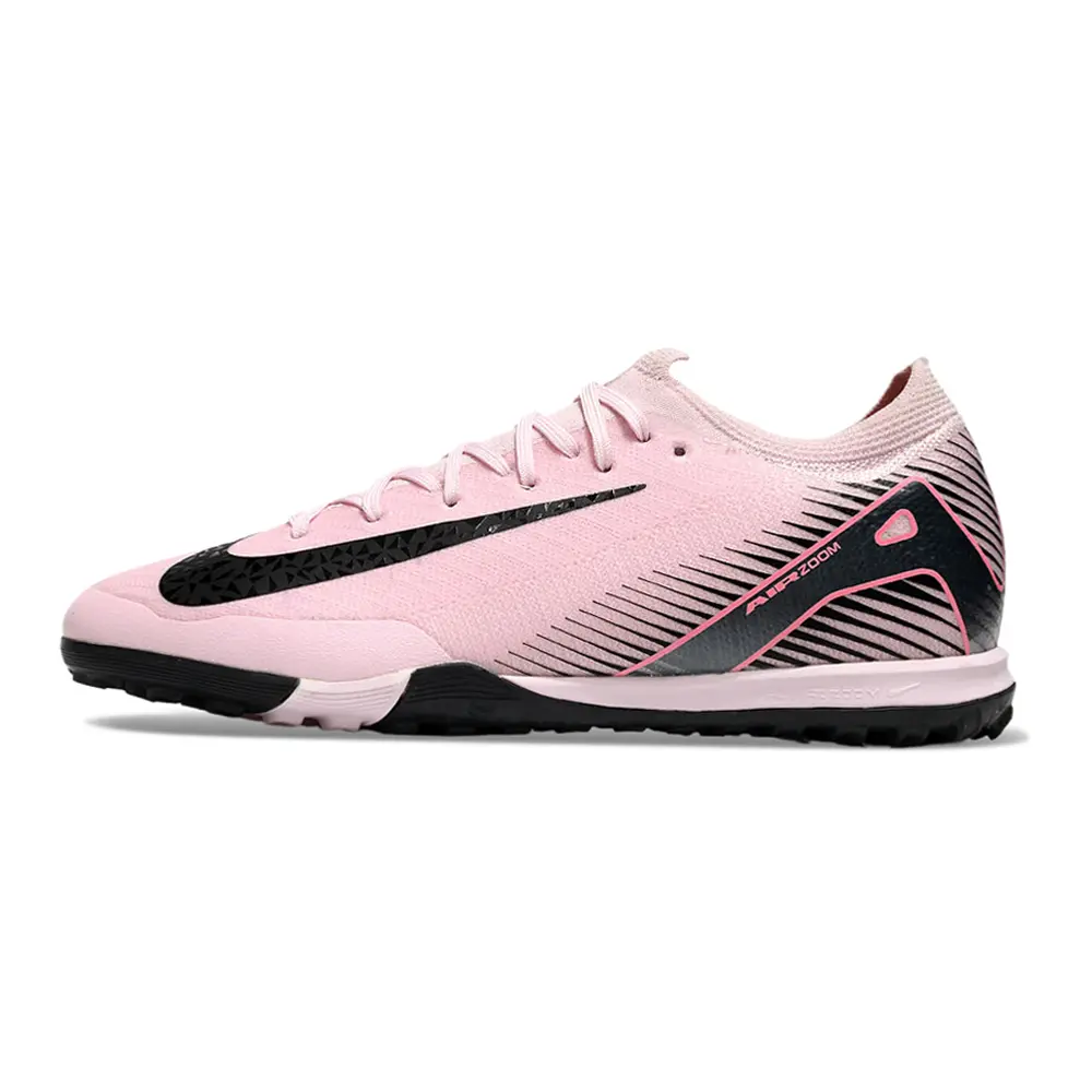Chuteira Society Nike Air Zoom Mercurial Vapor 16 Elite TF Rosa e Preto