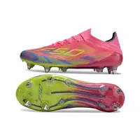 Chuteira Campo Adidas F50 Ponta de Aluminio Rosa e Amarelo - imagem 5
