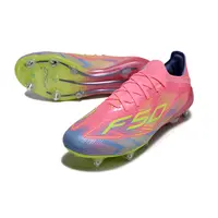 Chuteira Campo Adidas F50 Ponta de Aluminio Rosa e Amarelo - imagem 3