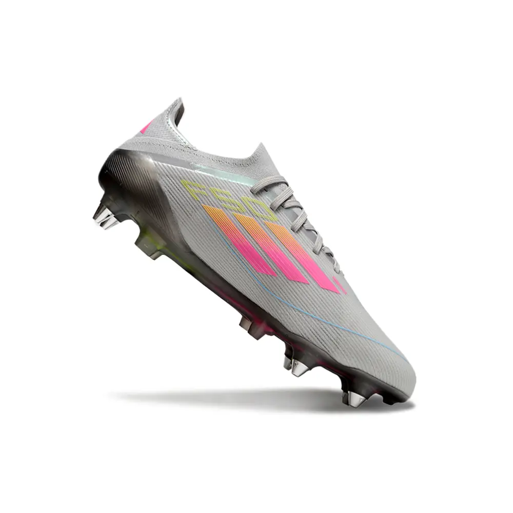 Chuteira Campo Adidas F50 Ponta de Aluminio Cinza 