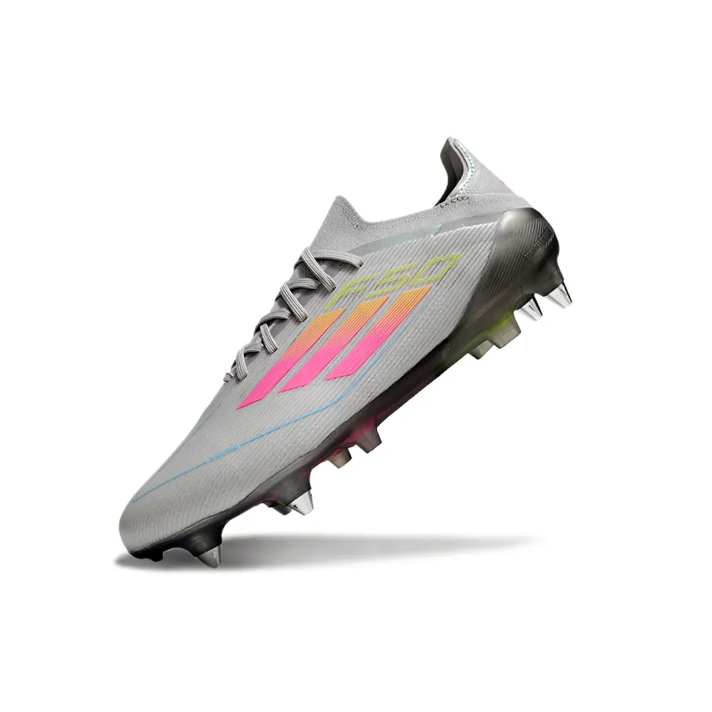 Chuteira Campo Adidas F50 Ponta de Aluminio Cinza 