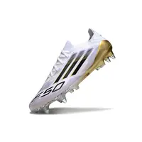 Chuteira Campo Adidas F50 Ponta de Aluminio Branco, Dourado e Roxo - imagem 5