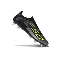 Chuteira Campo Adidas F50+ LL Ponta de Aluminio Preto e Verde - imagem 4