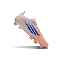 Chuteira Campo Adidas F50 Ponta de Aluminio Rosa, Laranja e Azul - imagem 6