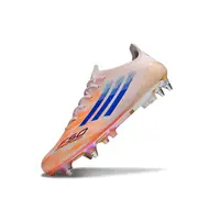 Chuteira Campo Adidas F50 Ponta de Aluminio Rosa, Laranja e Azul - imagem 5