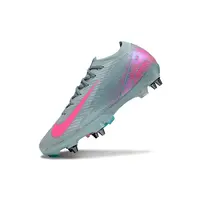 Chuteira Campo Nike Air Zoom Mercurial Vapor 16 Elite Trava Mista Azul e Rosa - imagem 3