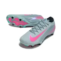 Chuteira Campo Nike Air Zoom Mercurial Vapor 16 Elite Trava Mista Azul e Rosa - imagem 5