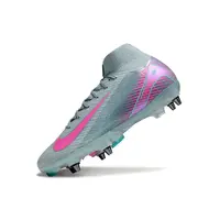 Chuteira Campo Nike Air Zoom Mercurial Superfly 10 Elite Trava Mista Azul e Rosa - imagem 3