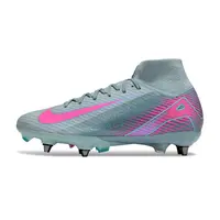 Chuteira Campo Nike Air Zoom Mercurial Superfly 10 Elite Trava Mista Azul e Rosa - imagem 1