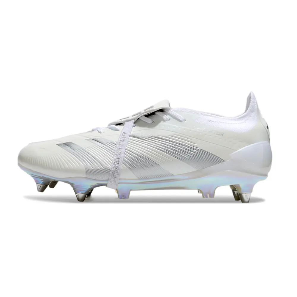 Chuteira Campo Adidas Predator Elite FT 30 Ponta de Aluminio Branco