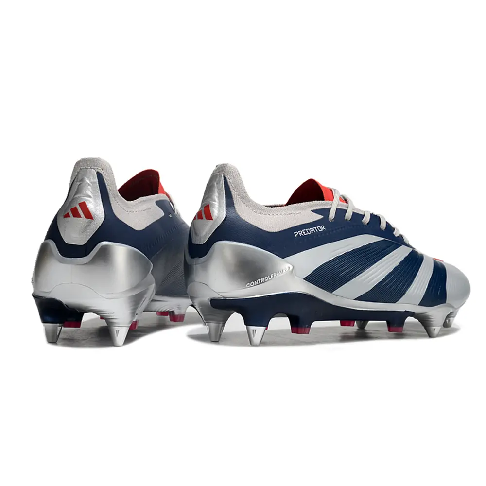 Chuteira Campo Adidas Predator Elite Ponta de Aluminio Prata