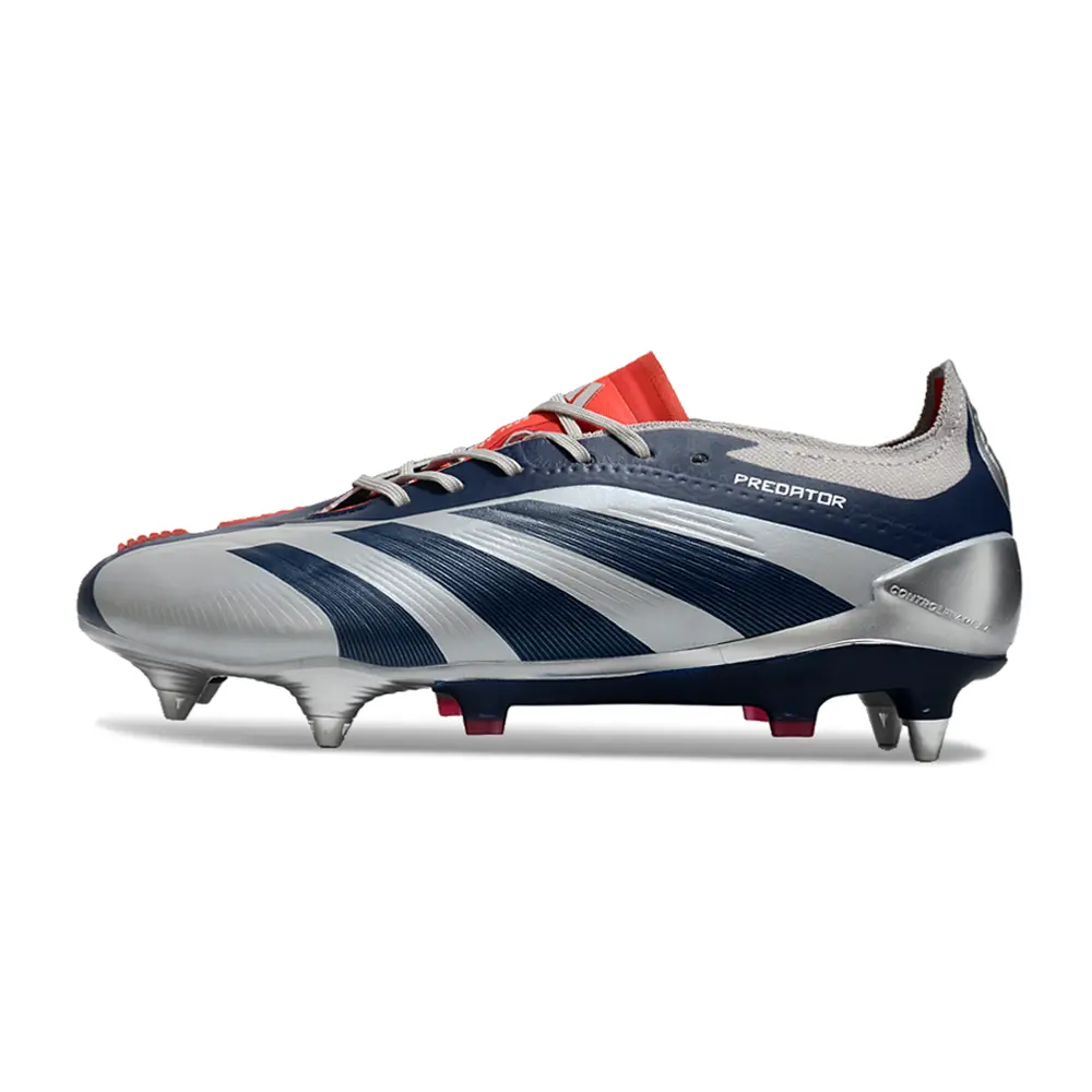 Chuteira Campo Adidas Predator Elite Ponta de Aluminio Prata