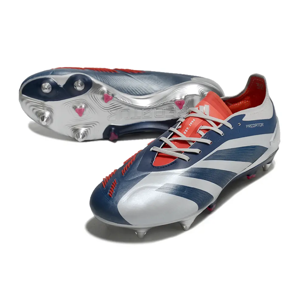 Chuteira Campo Adidas Predator Elite Ponta de Aluminio Prata
