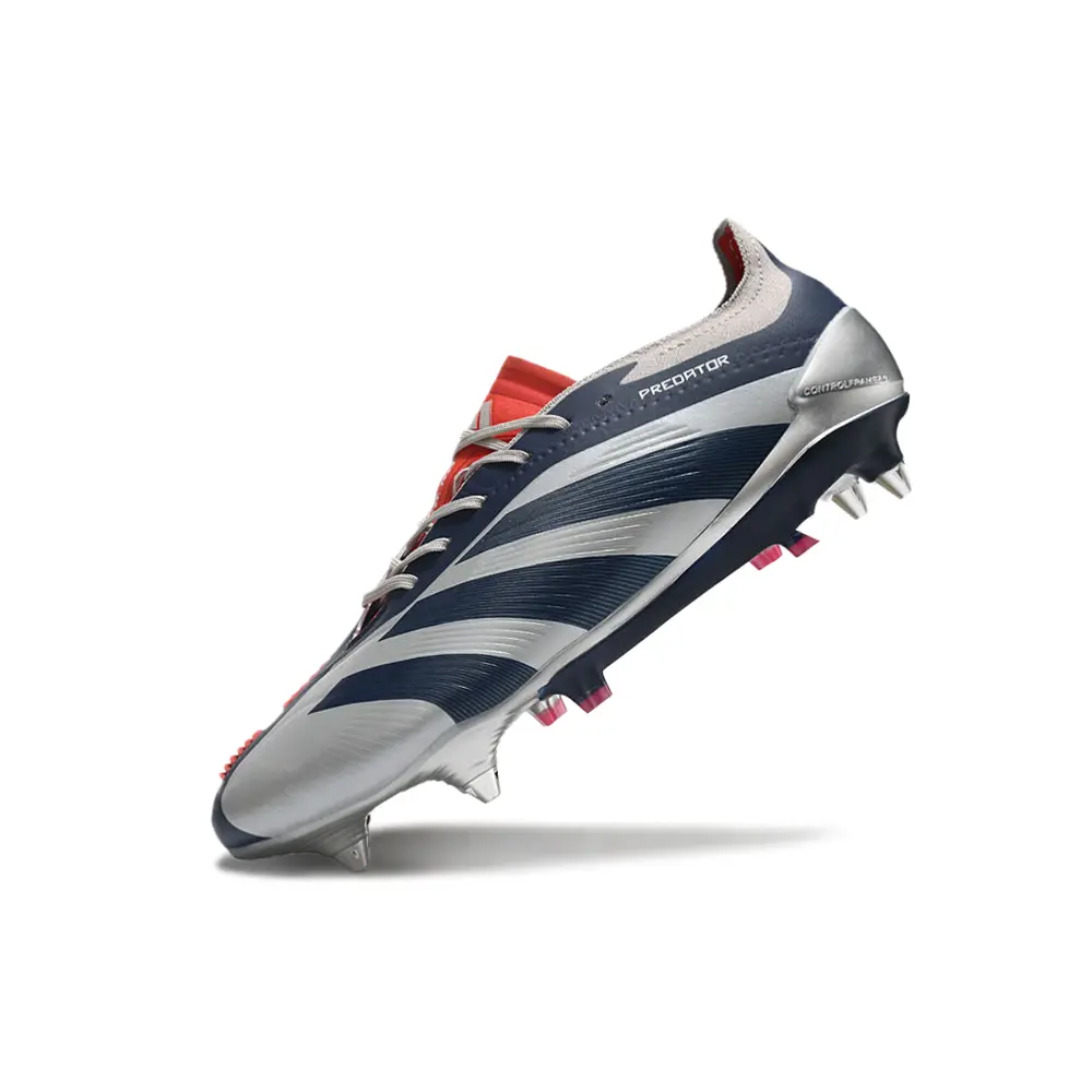 Chuteira Campo Adidas Predator Elite Ponta de Aluminio Prata