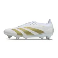 Chuteira Campo Adidas Predator Elite Ponta de Aluminio Branco e Dourado - imagem 1