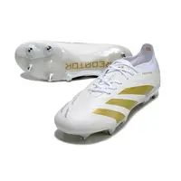 Chuteira Campo Adidas Predator Elite Ponta de Aluminio Branco e Dourado - imagem 3