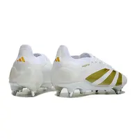 Chuteira Campo Adidas Predator Elite Ponta de Aluminio Branco e Dourado - imagem 4