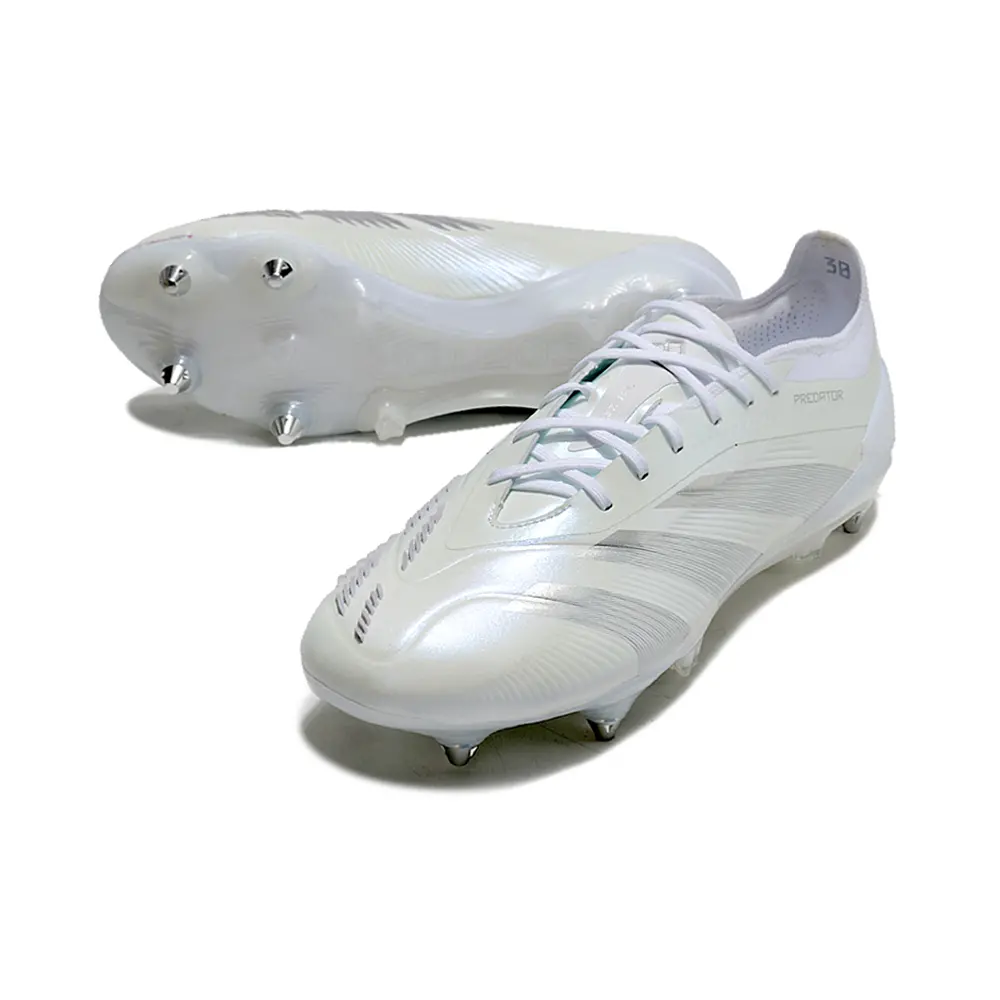 Chuteira Campo Adidas Predator Elite Ponta de Aluminio Branco 