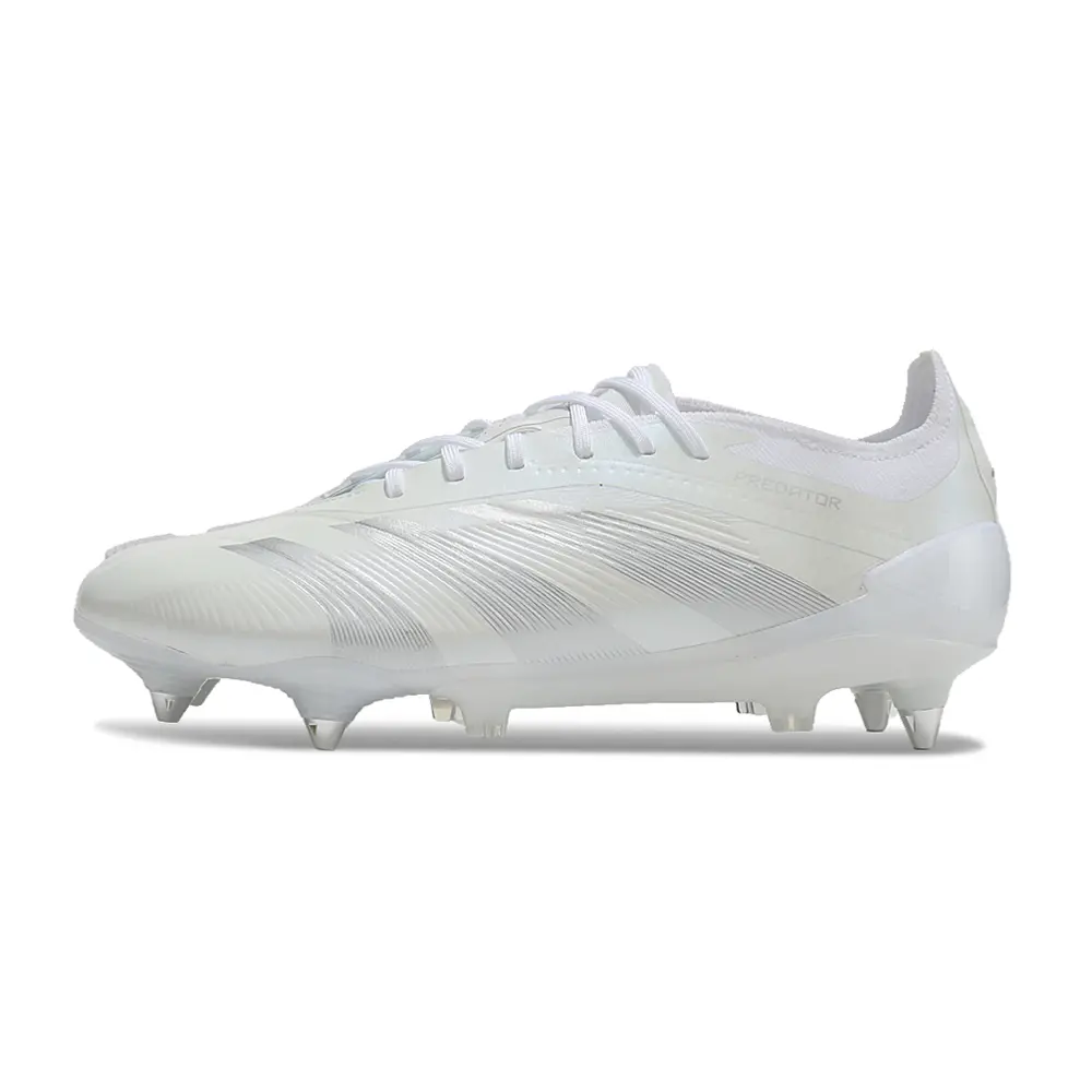 Chuteira Campo Adidas Predator Elite Ponta de Aluminio Branco 