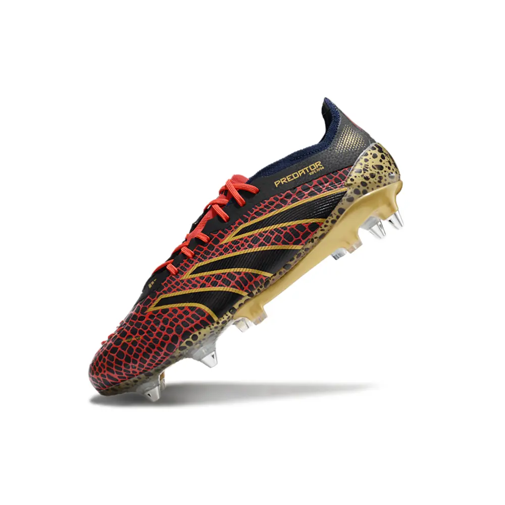 Chuteira Campo Adidas Predator Elite Ponta de Aluminio Chumbo e Preto