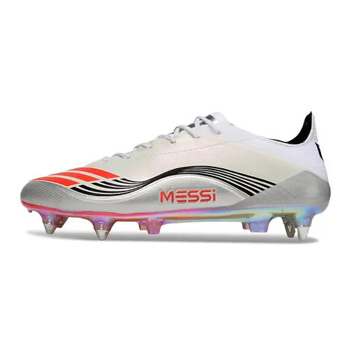 Chuteira Campo Adidas F50 Ponta de Aluminio ''Prestig10'' Branco e Preto