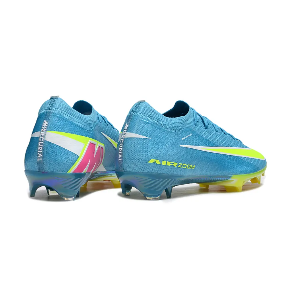 Chuteira Campo Nike Mercurial Vapor 16 Elite FG Azul, Verde e Rosa