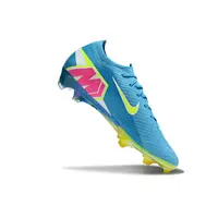 Chuteira Campo Nike Mercurial Vapor 16 Elite FG Azul, Verde e Rosa - imagem 6