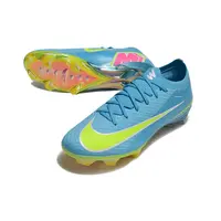 Chuteira Campo Nike Mercurial Vapor 16 Elite FG Azul, Verde e Rosa - imagem 5