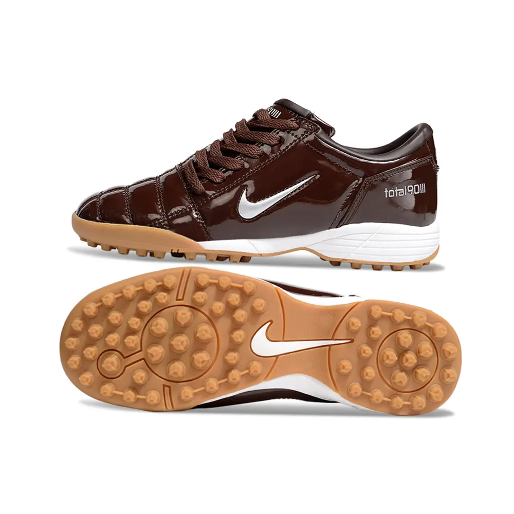 Chuteira Society Nike Total 90 TF Marrom