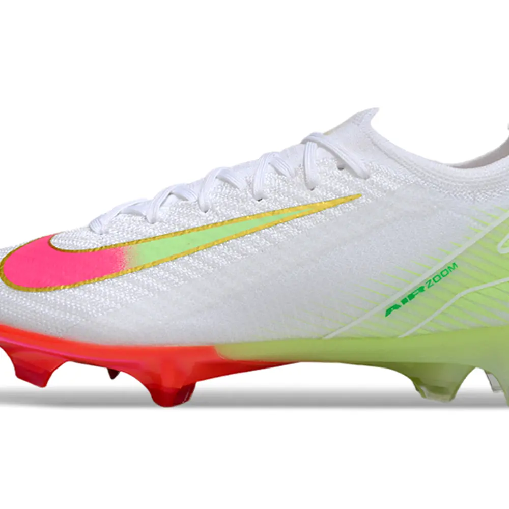 Chuteira Campo Nike Air Zoom Mercurial Vapo 16 Elite FG Amarelo, Verde e Preto Farda de Boleiro