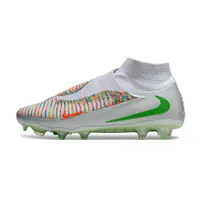 Chuteira Campo Nike Phantom GX 6 Elite FG Prata, Verde e Laranja Farda de Boleiro - imagem 1
