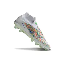 Chuteira Campo Nike Phantom GX 6 Elite FG Prata, Verde e Laranja Farda de Boleiro - imagem 2